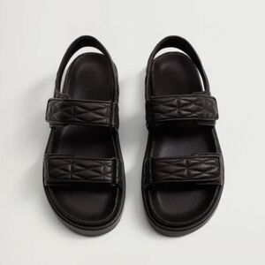 MANGO Quilted Dad Sandals